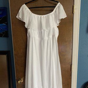 White Off the Shoulder Torrid Dress NWT - 3x 22/24